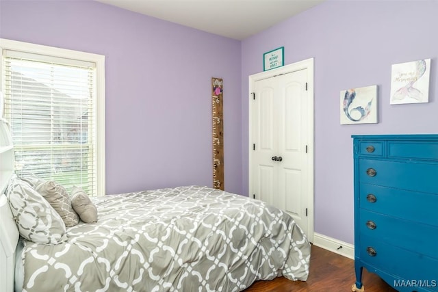 204 Village Way, Wetumpka, AL 36093 - bedroom with wood finished floors and a closet