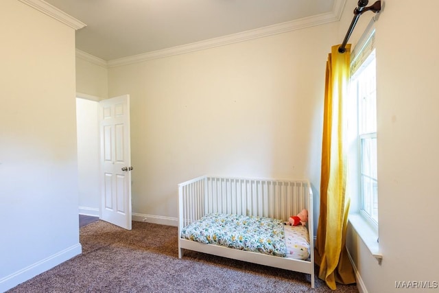 205 Jennifer Ln, Deatsville, AL 36022 - bedroom featuring ornamental molding and carpet flooring