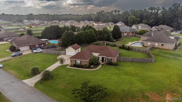 205 Jennifer Ln, Deatsville, AL 36022 - aerial perspective of suburban area