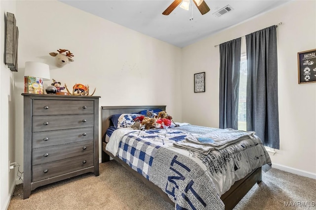 447 Galloway Dr, Wetumpka, AL 36093 - bedroom featuring light colored carpet and ceiling fan