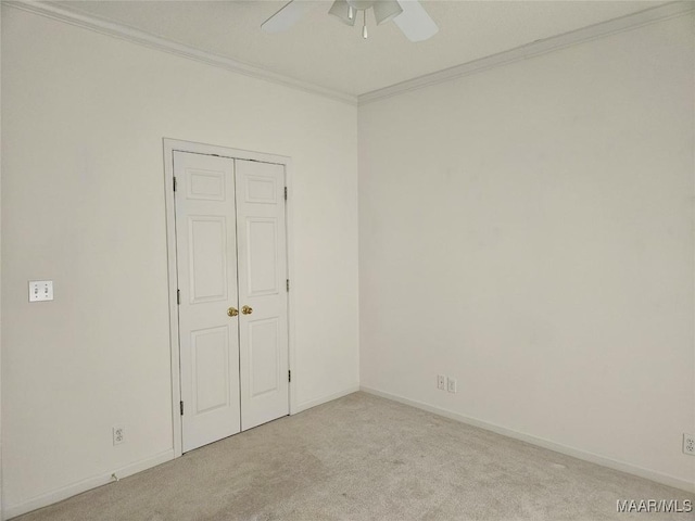 2714 Luverne Hwy, Greenville, AL 36037 - unfurnished room with carpet flooring, ceiling fan, and ornamental molding