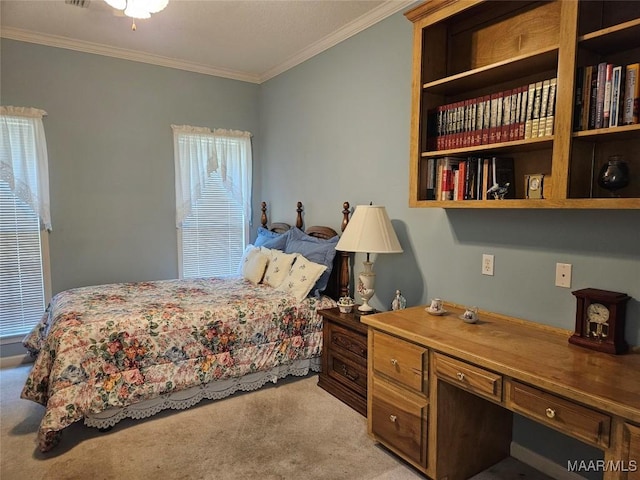 2714 Luverne Hwy, Greenville, AL 36037 - bedroom with light carpet and crown molding