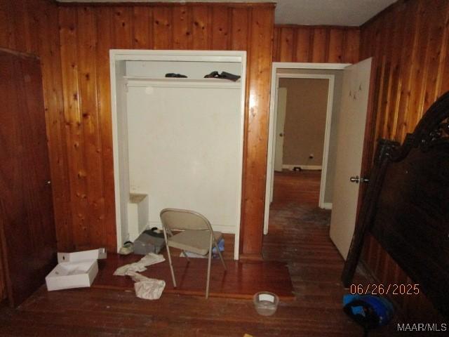 238 Easthaven Rd, Montgomery, AL 36109 - hallway with wood walls and wood finished floors