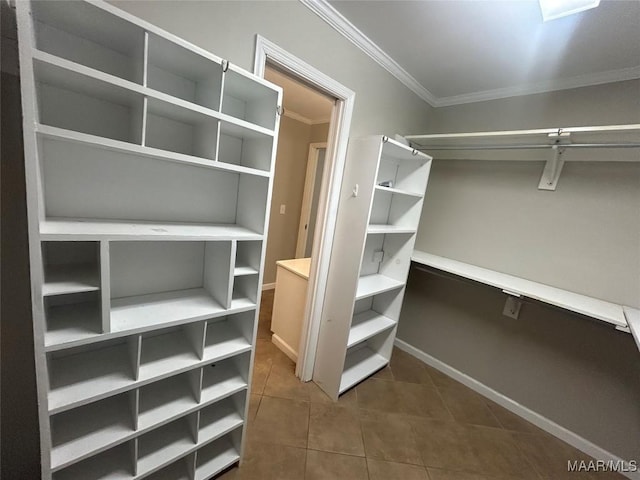 2 Rolling Hills Cir, Camden, AL 36726 - spacious closet featuring dark tile patterned flooring