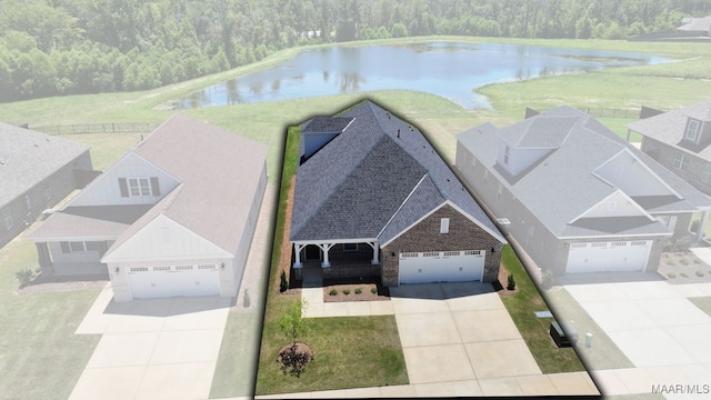 97 Abbington Blvd, Pike Road, AL 36064 - bird's eye view of a large body of water and a heavily wooded area
