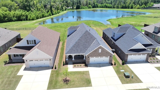 97 Abbington Blvd, Pike Road, AL 36064 - view from above of property featuring a nearby body of water and a heavily wooded area