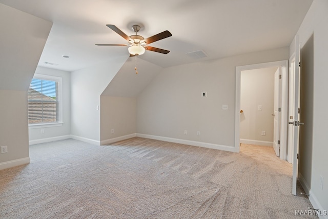 97 Abbington Blvd, Pike Road, AL 36064 - bonus room with ceiling fan, light colored carpet, and vaulted ceiling