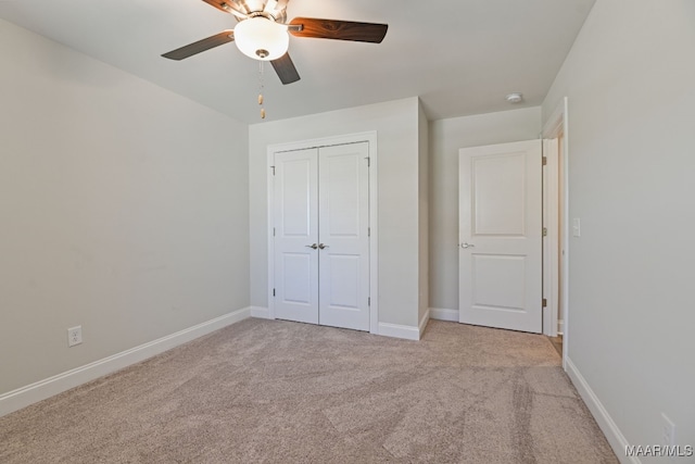 97 Abbington Blvd, Pike Road, AL 36064 - unfurnished bedroom featuring light carpet, a closet, and ceiling fan