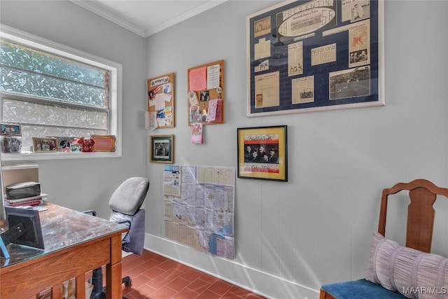 17 Calhoun Rd, Montgomery, AL 36109 - home office featuring crown molding and baseboards