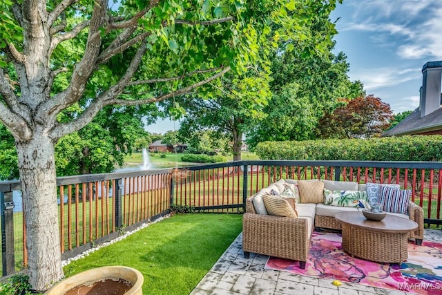 8712 Old Marsh Way, Montgomery, AL 36117 - fenced backyard with outdoor lounge area