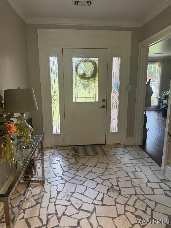 3549 Audubon Rd, Montgomery, AL 36111 - entrance foyer featuring ornamental molding
