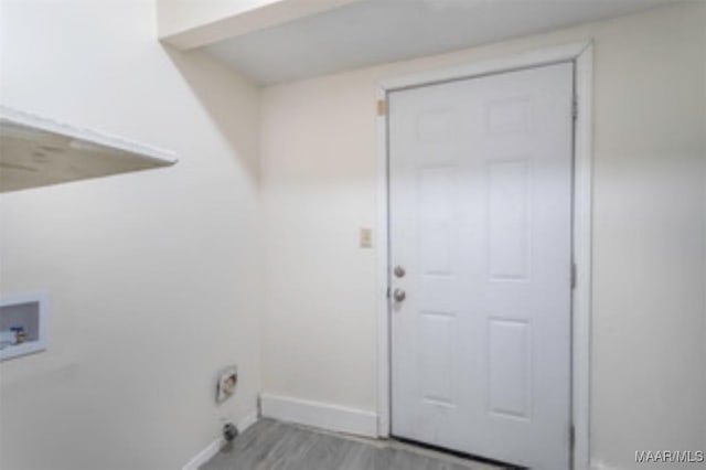4230 Knollgate Rd, Montgomery, AL 36116 - laundry area featuring hookup for a washing machine and wood finished floors