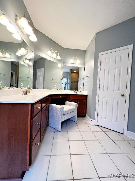 267 River Birch Cir, Wetumpka, AL 36093 - full bath featuring double vanity and tile patterned flooring