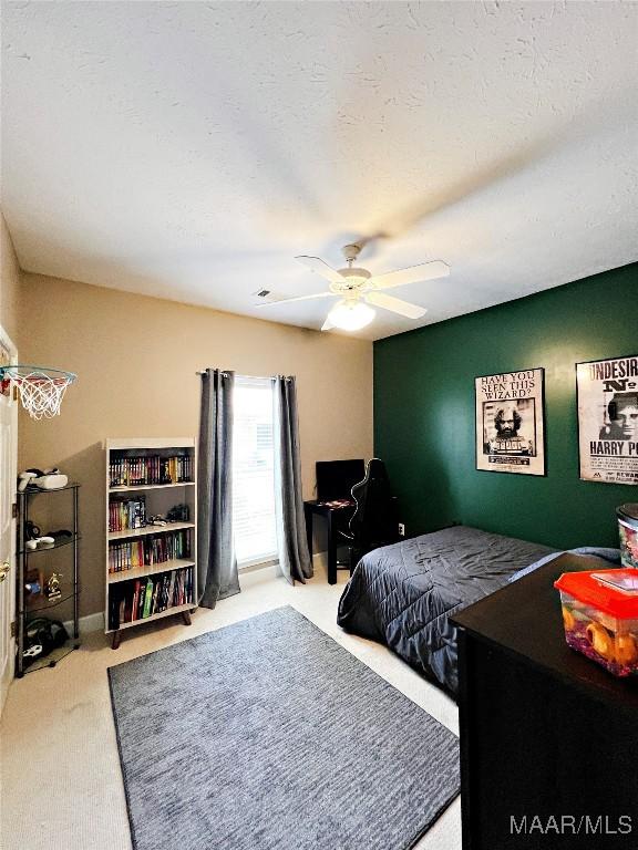 267 River Birch Cir, Wetumpka, AL 36093 - bedroom featuring carpet and a ceiling fan