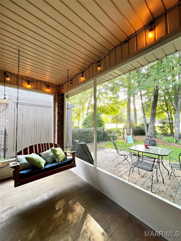 267 River Birch Cir, Wetumpka, AL 36093 - sunroom featuring outdoor dining area