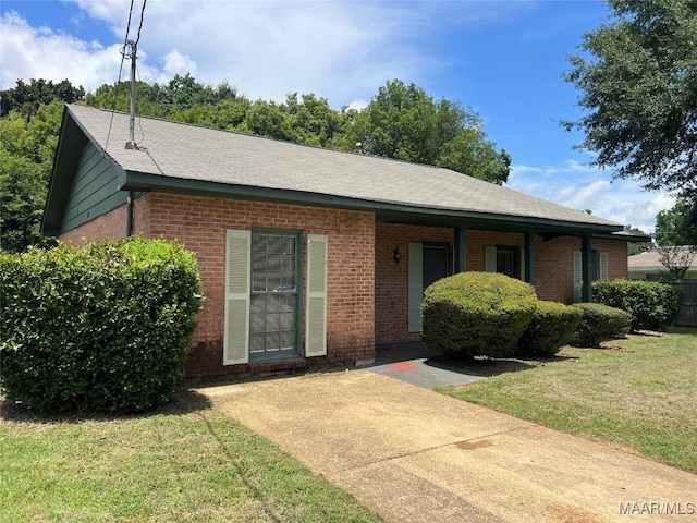 341 Sultan Ct, Montgomery, AL 36117 - ranch-style house featuring a front yard and brick siding