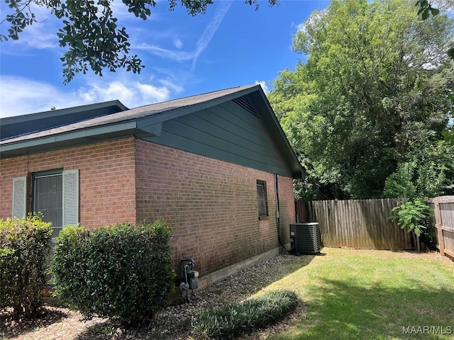 341 Sultan Ct, Montgomery, AL 36117 - view of side of home with brick siding and a central air condition unit