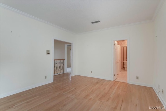 1609 Wentworth Dr, Montgomery, AL 36106 - empty room with ornamental molding and light wood-style flooring