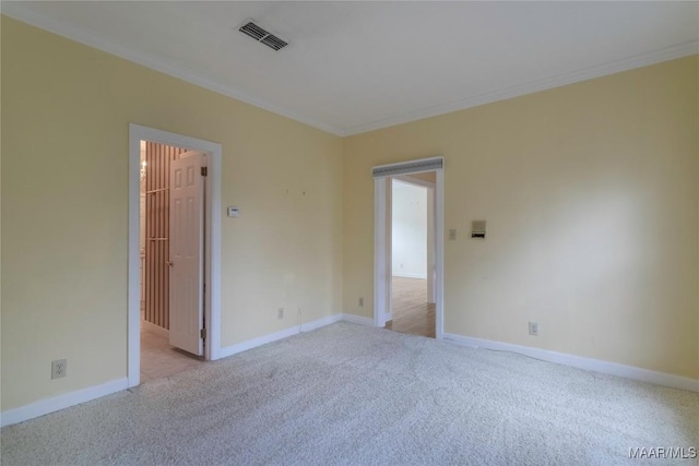 1609 Wentworth Dr, Montgomery, AL 36106 - empty room with crown molding and light carpet