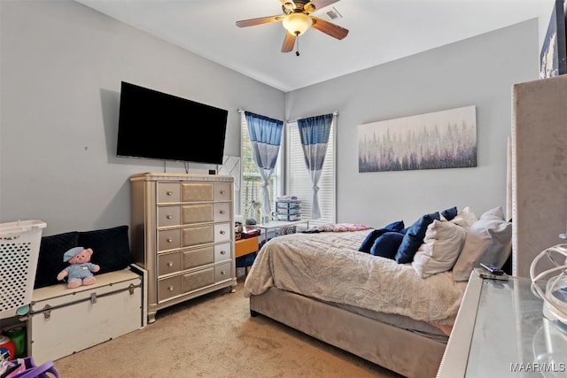 8531 Pipit Ct, Montgomery, AL 36117 - bedroom with carpet floors and ceiling fan