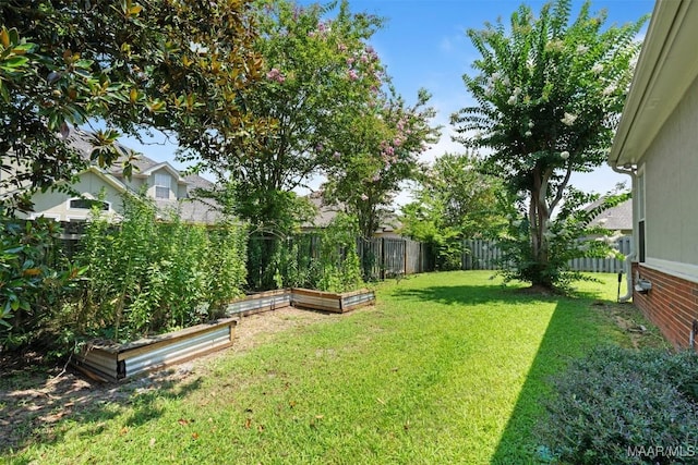 8531 Pipit Ct, Montgomery, AL 36117 - fenced backyard featuring a garden