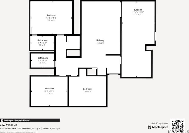 3427 Vance Ln, Montgomery, AL 36109 - view of floor plan / room layout