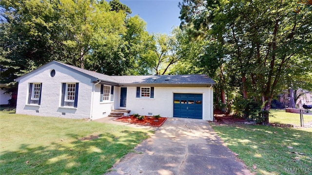 3427 Vance Ln, Montgomery, AL 36109 - ranch-style house featuring driveway, an attached garage, and brick siding