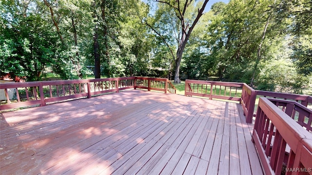 3427 Vance Ln, Montgomery, AL 36109 - wooden terrace featuring view of scattered trees