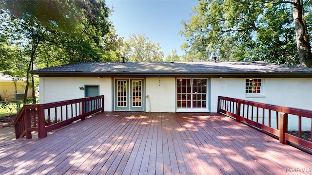 3427 Vance Ln, Montgomery, AL 36109 - wooden deck featuring french doors