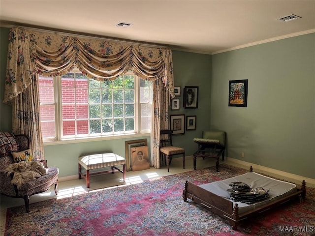 1682 Landline Rd, Selma, AL 36701 - sitting room featuring crown molding and baseboards