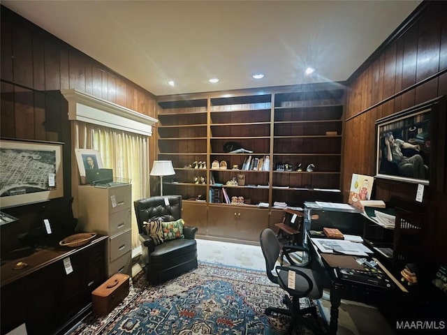 1682 Landline Rd, Selma, AL 36701 - office with wood walls and built in features