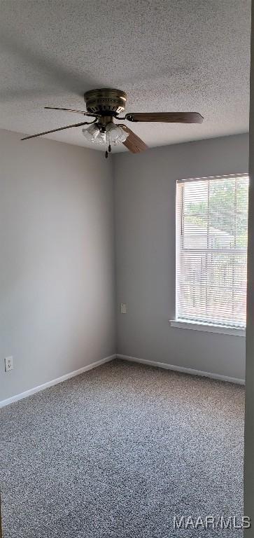 3152 Gentilly Ct, Montgomery, AL 36116 - carpeted spare room featuring a ceiling fan and a textured ceiling