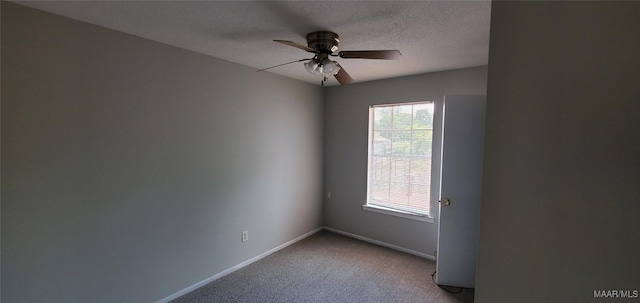 3152 Gentilly Ct, Montgomery, AL 36116 - spare room with light carpet, a ceiling fan, and a textured ceiling