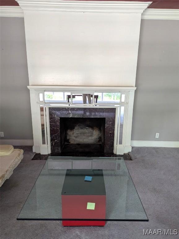 1672 Gilmer Ave, Montgomery, AL 36104 - detailed view of a high end fireplace and crown molding