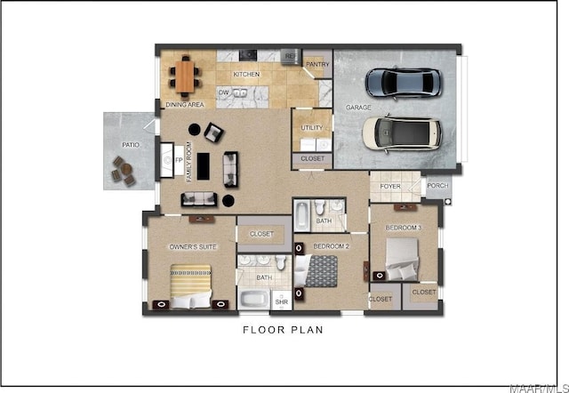 75 Gaines Ct, Wetumpka, AL 36092 - view of floor plan / room layout