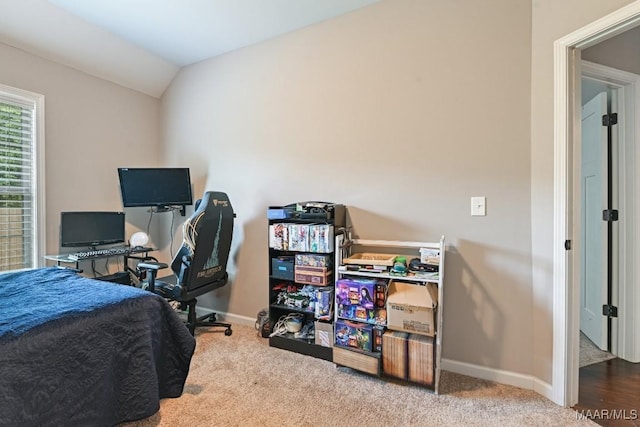905 Overture Dr, Montgomery, AL 36117 - bedroom featuring carpet floors and lofted ceiling