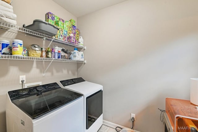 905 Overture Dr, Montgomery, AL 36117 - laundry area featuring independent washer and dryer and baseboards