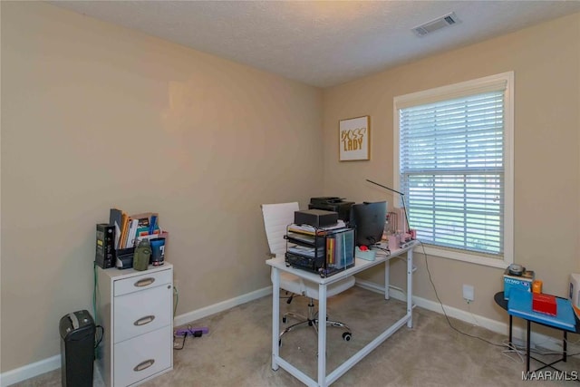 6209 Sycamore Dr, Montgomery, AL 36117 - office with carpet and a textured ceiling