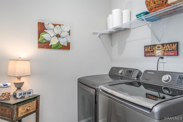 235 Midland Dr, Wetumpka, AL 36093 - laundry area featuring separate washer and dryer