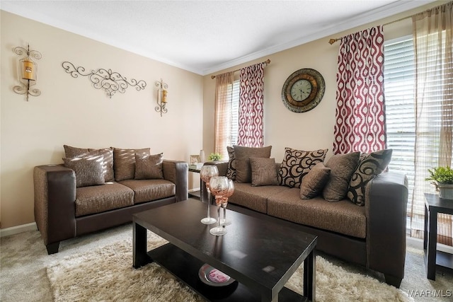1825 W Astrid Pl, Montgomery, AL 36117 - living area with light colored carpet and crown molding