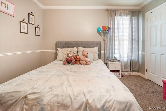 1825 W Astrid Pl, Montgomery, AL 36117 - carpeted bedroom featuring crown molding