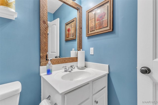 8049 Copperfield Dr, Montgomery, AL 36117 - half bathroom featuring toilet and vanity