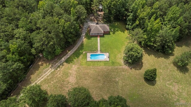 215 Hunters Rd, Eclectic, AL 36024 - aerial view of property and surrounding area with a pool area