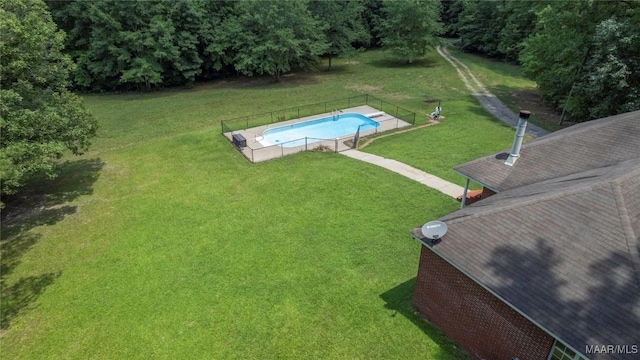 215 Hunters Rd, Eclectic, AL 36024 - bird's eye view of a pool
