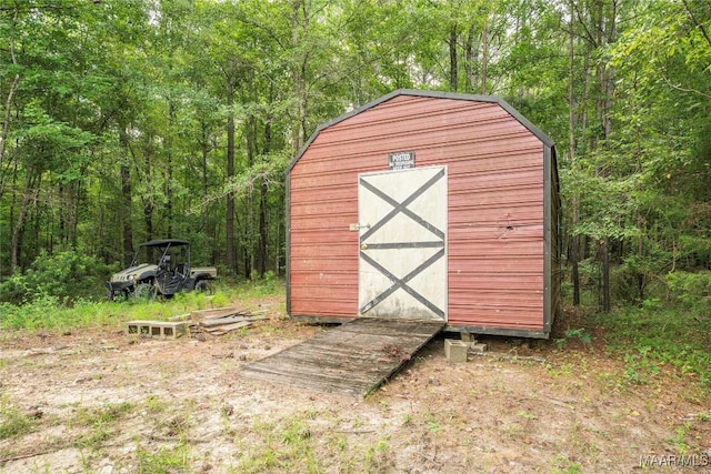 215 Hunters Rd, Eclectic, AL 36024 - view of shed featuring a view of trees