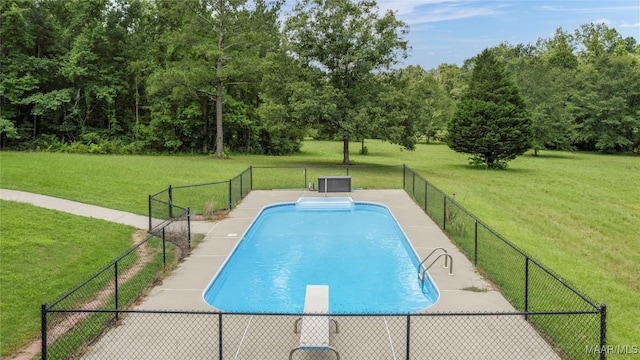 215 Hunters Rd, Eclectic, AL 36024 - view of pool featuring a diving board