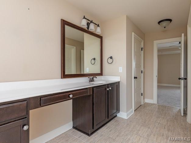 1531 Wingate Park Ct, Montgomery, AL 36117 - bathroom with vanity and baseboards