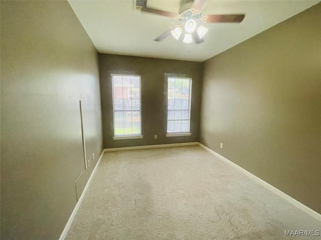 1604 Salisbury Dr, Montgomery, AL 36117 - carpeted spare room featuring baseboards and ceiling fan
