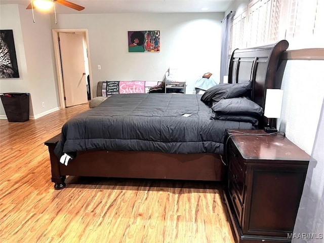 3628 Bankhead Ave, Montgomery, AL 36111 - bedroom with wood finished floors and a ceiling fan