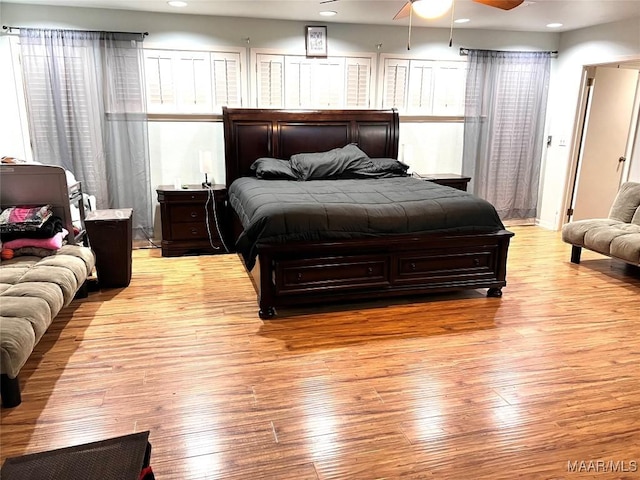 3628 Bankhead Ave, Montgomery, AL 36111 - bedroom featuring light wood finished floors and recessed lighting
